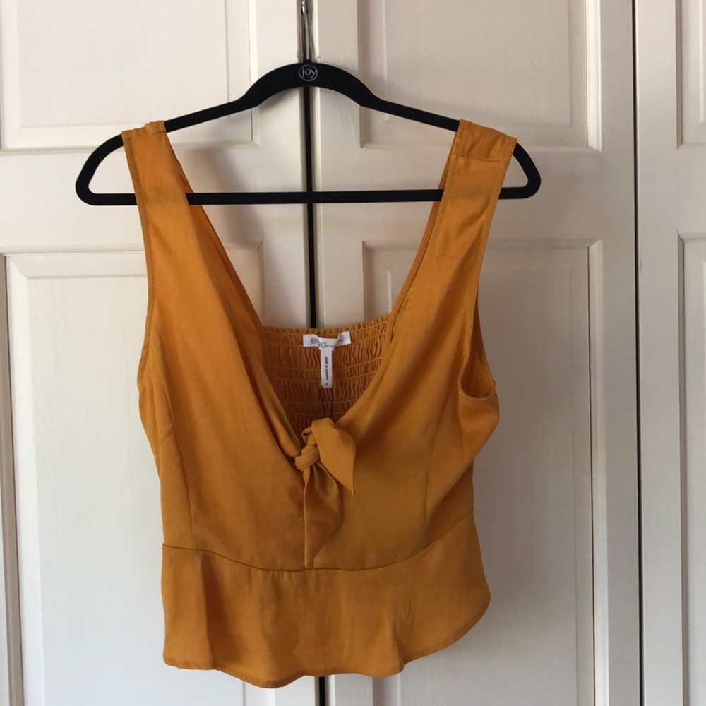 BCBG Mustard Peplum Top